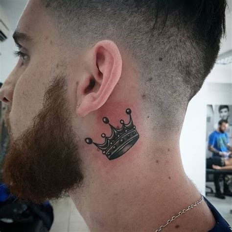 crown tattoo on neck meaning.